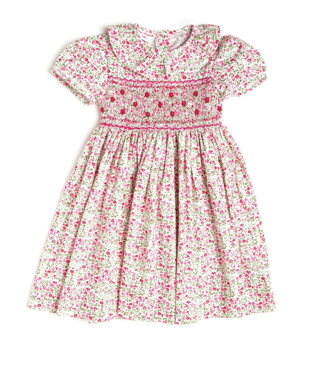 Midi Smocked Flower Dress - MiniSmock