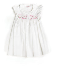 Load image into Gallery viewer, Long Smocked Rose Flower Night Dress - MiniSmock
