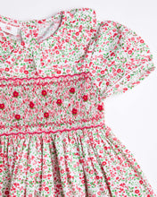 Load image into Gallery viewer, Midi Smocked Flower Dress - MiniSmock
