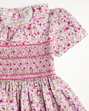 Load image into Gallery viewer, Midi Smocked Flower Dress - MiniSmock
