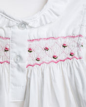 Load image into Gallery viewer, Long Smocked Rose Flower Night Dress - MiniSmock
